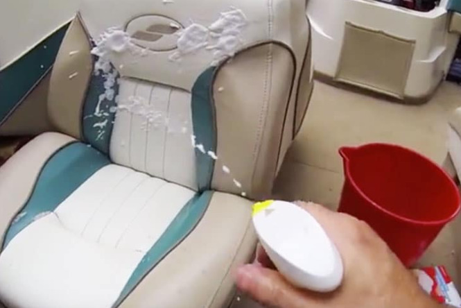 how to do boat seat cleaning